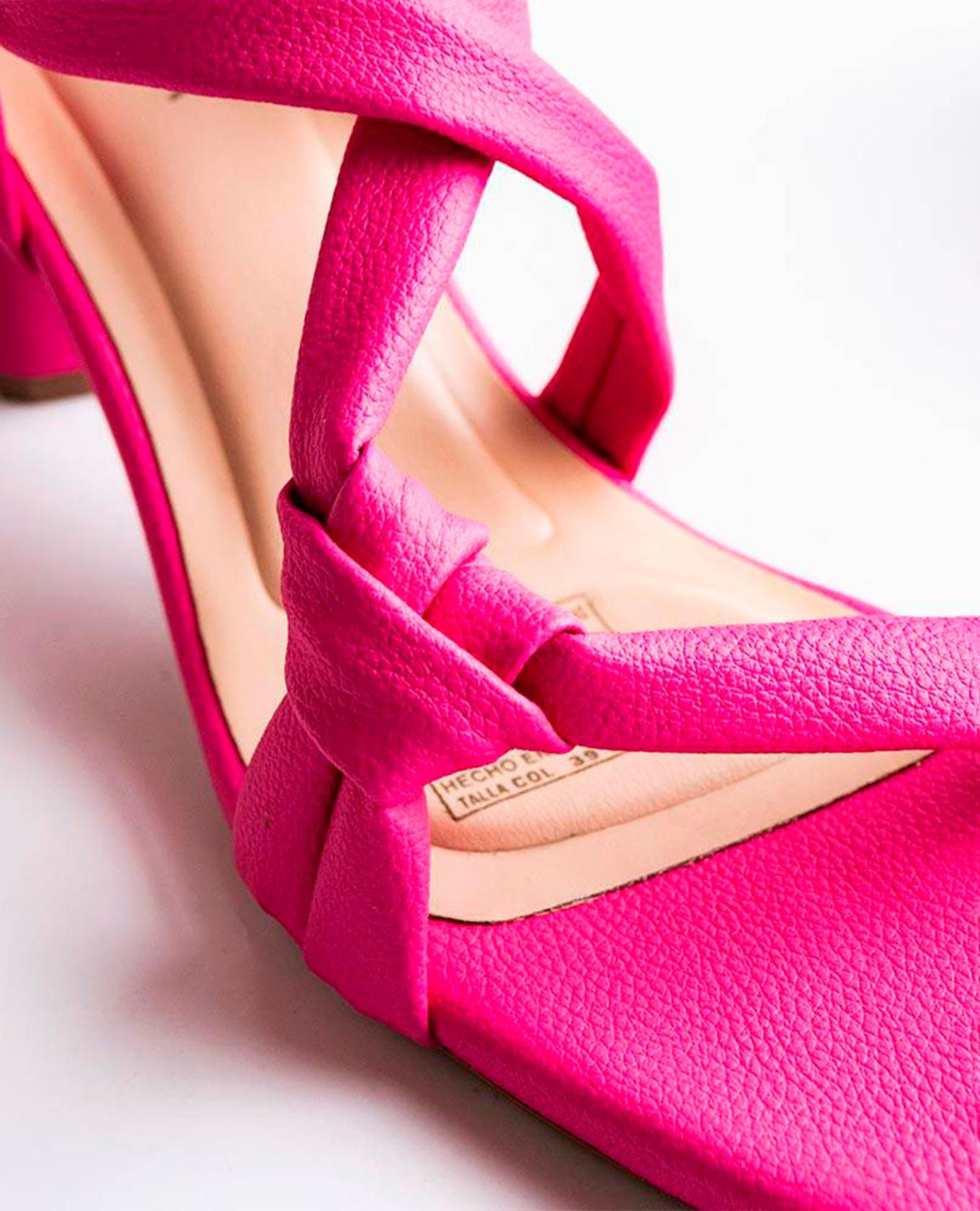 SANDALIA TACON PARA MUJER CON MOÑOS Adrissa