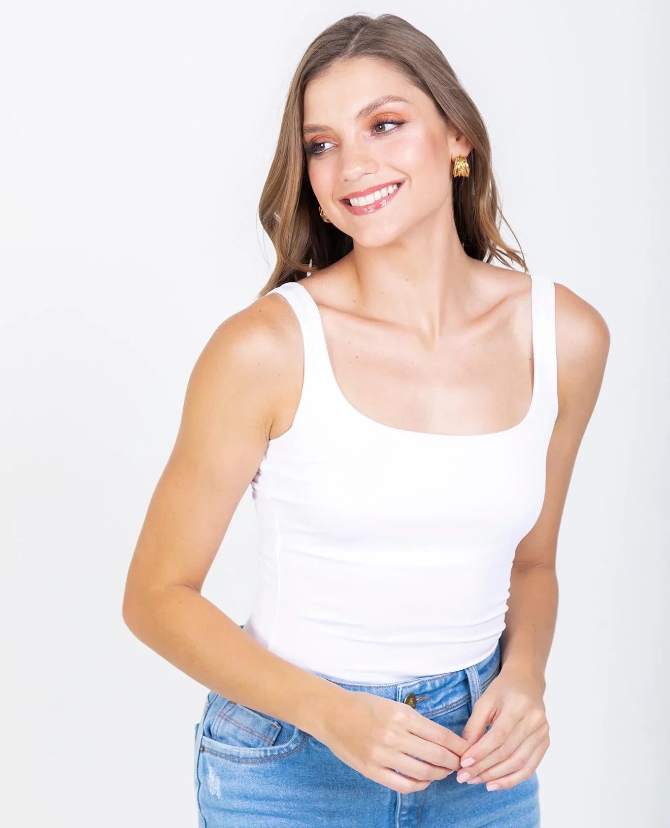 BLUSA ADRISSA BÁSICA JULIA PARA MUJER BLANCO Adrissa