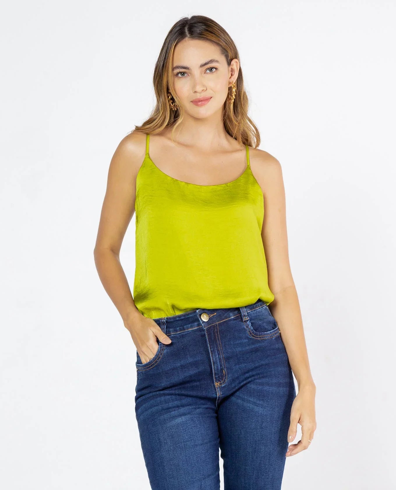 BLUSA BÁSICA OLIVIA DE TIRAS PARA MUJER Adrissa