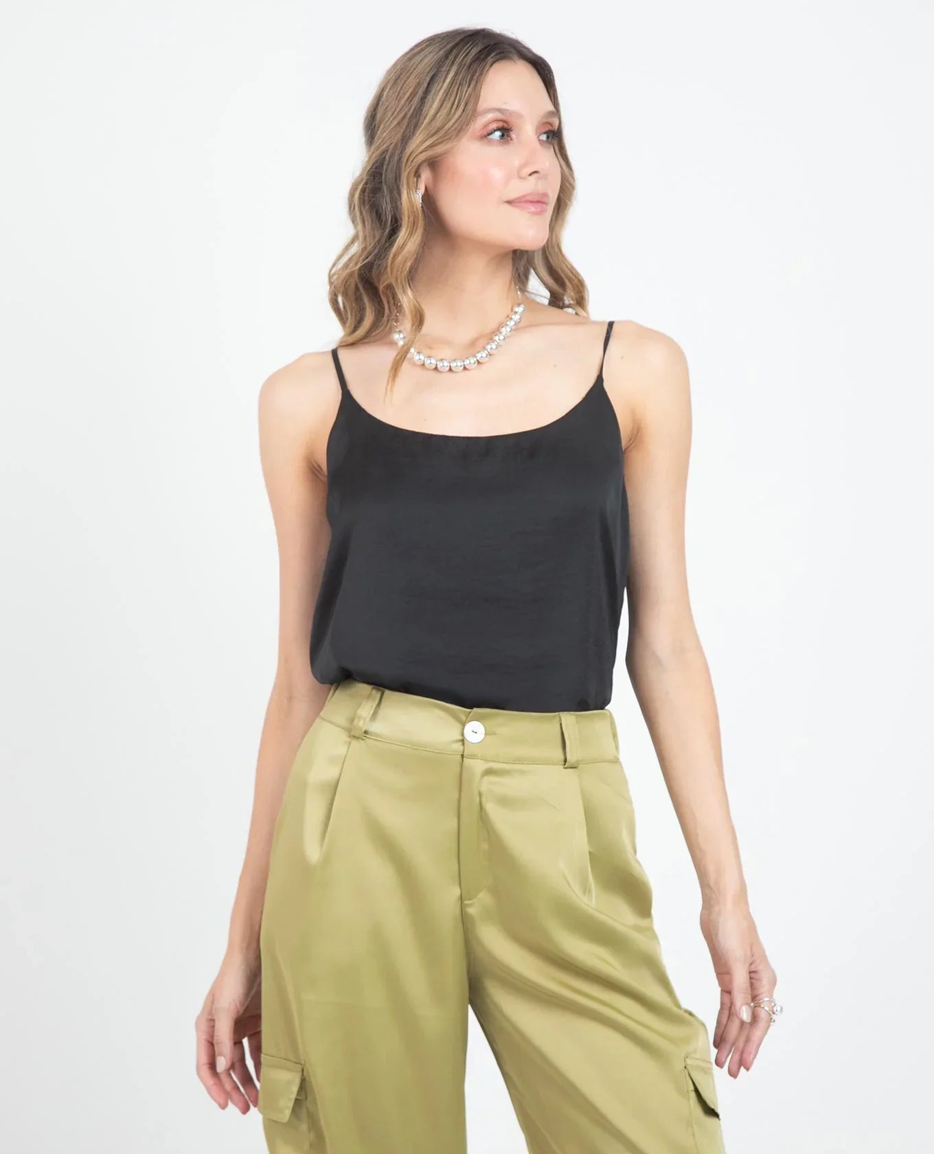 BLUSA BÁSICA OLIVIA DE TIRAS PARA MUJER Adrissa