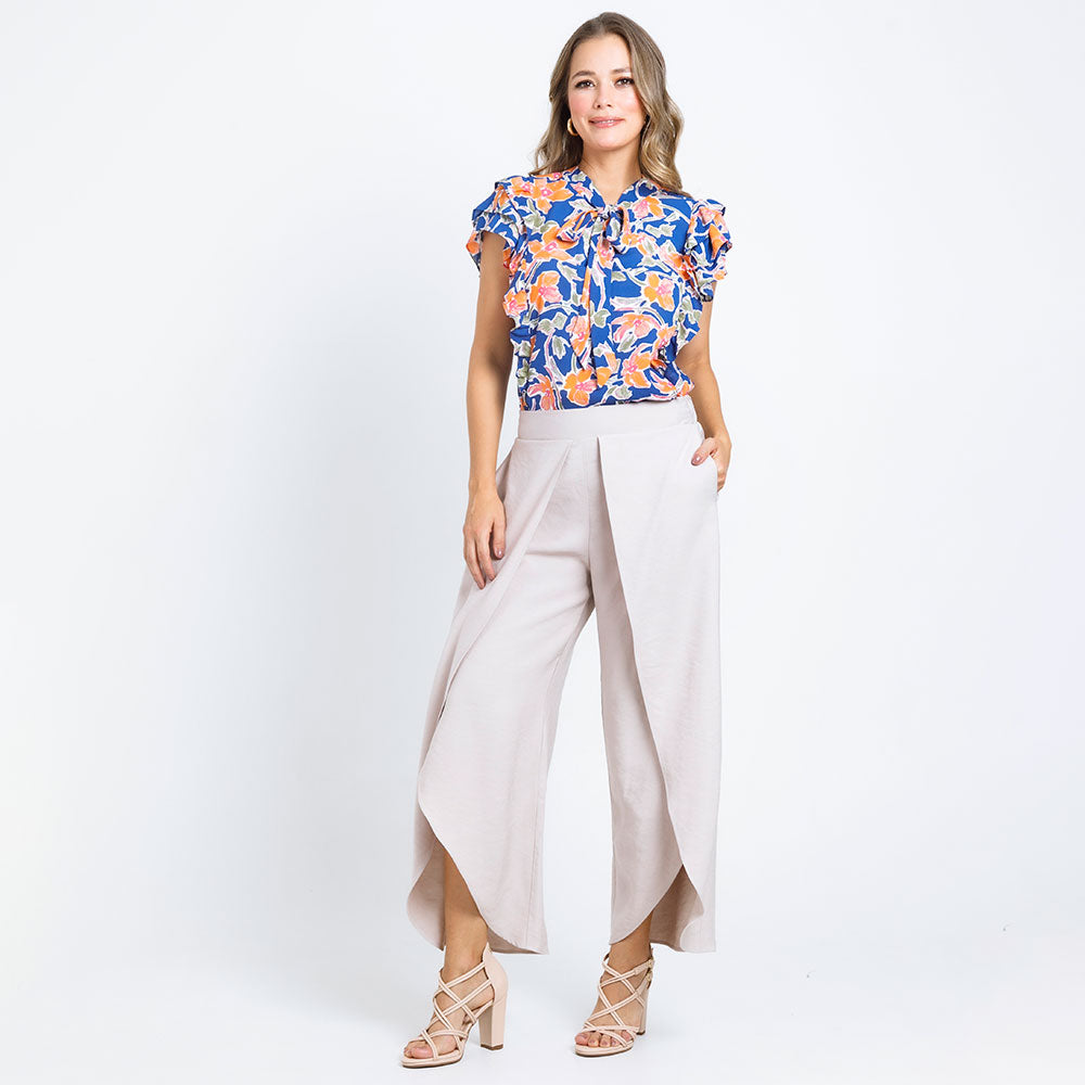 BLUSA MANGA CORTA PARA MUJER ESTAMPADA Adrissa