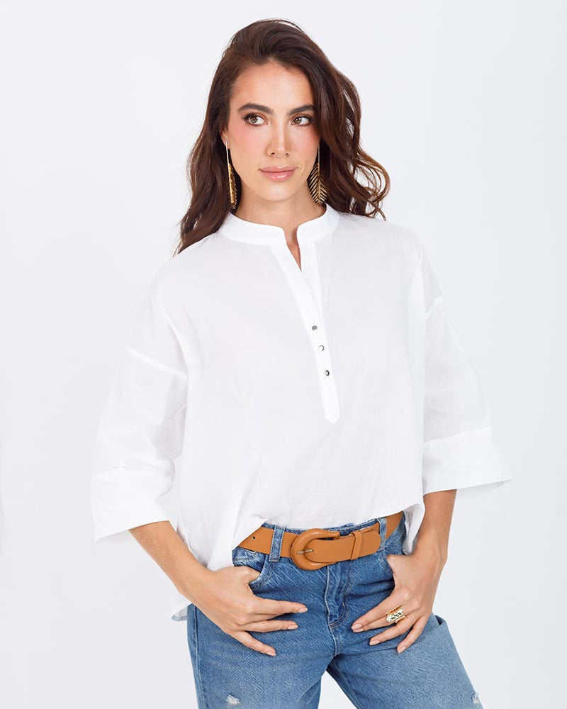 CAMISA CUELLO NERÚ PARA MUJER Adrissa