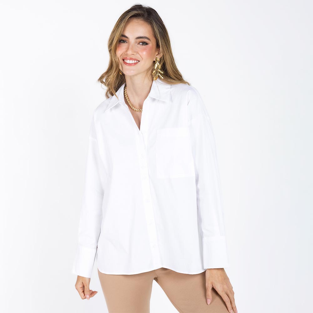 CAMISA BLANCA PARA MUJER Adrissa