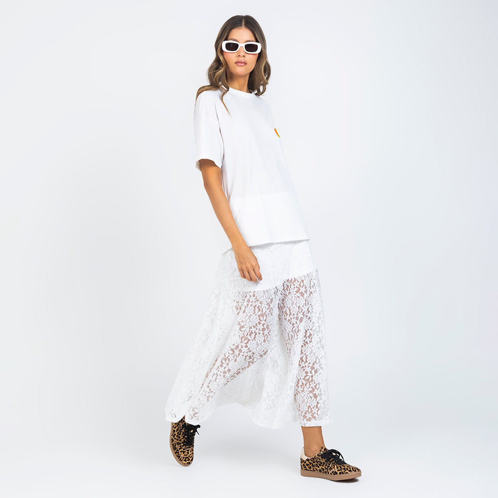 FALDA EN ENCAJE PARA MUJER LARGA Adrissa