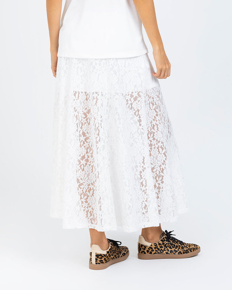 FALDA EN ENCAJE PARA MUJER LARGA Adrissa