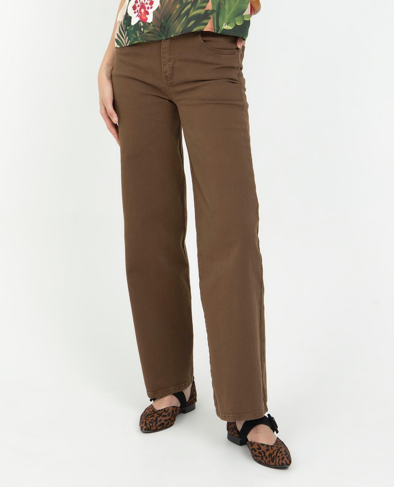 PANTALÓN PALAZZO PARA MUJER PRETINA DELGADA CINCO BOLSILLOS Adrissa | Ropa para mujer Jeans