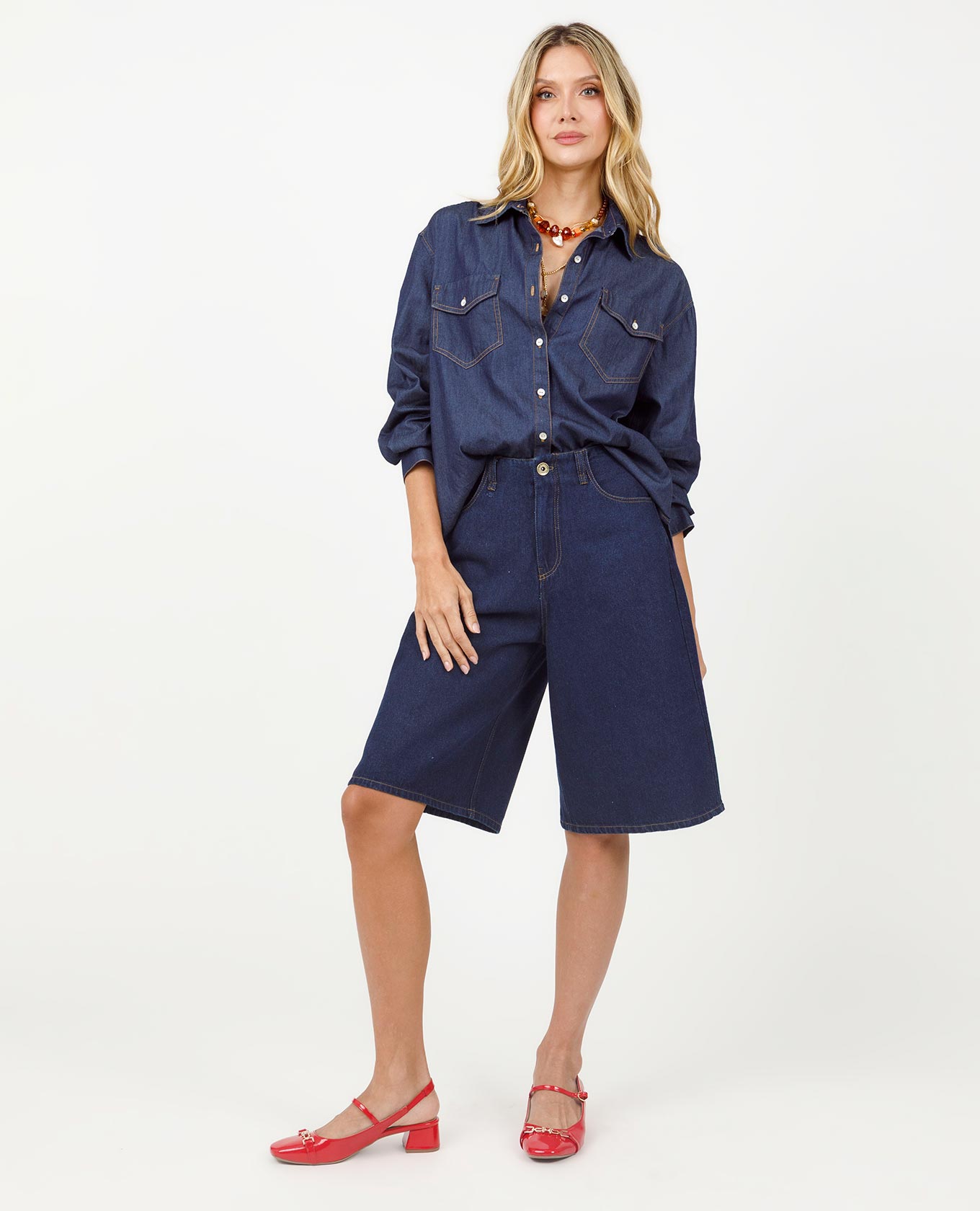 BERMUDA YORK PARA MUJER CINCO BOLSILLOS EN DENIM Adrissa | Ropa para mujer