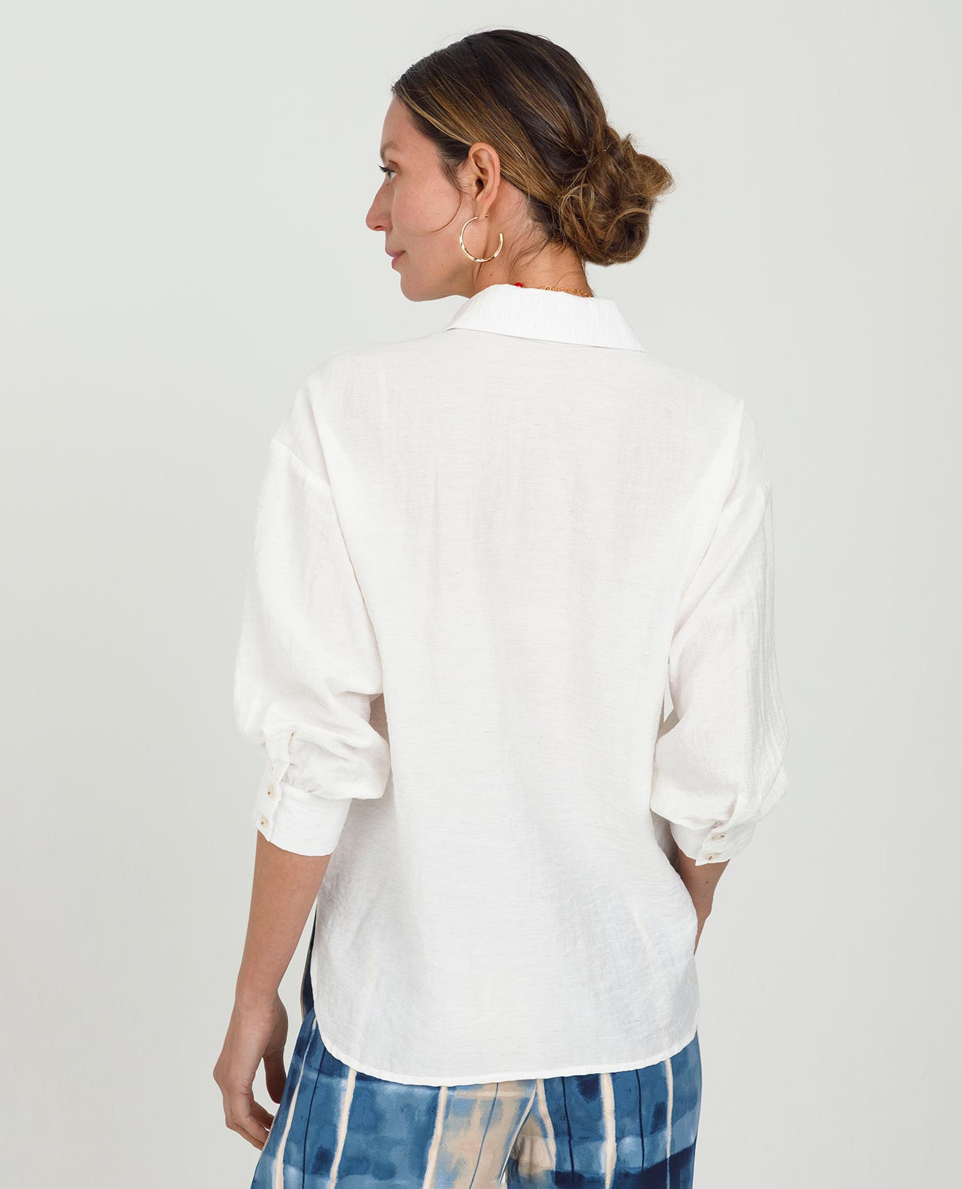 CAMISA MANGA 3/4 PARA MUJER TELA CON SEMILLA Adrissa | Ropa para mujer Blusas