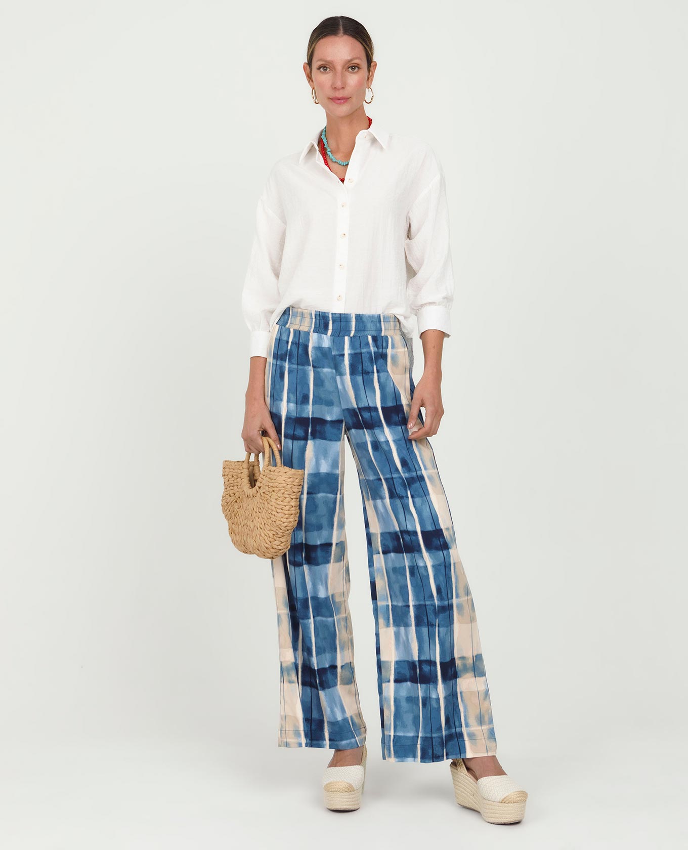 CAMISA MANGA 3/4 PARA MUJER TELA CON SEMILLA Adrissa | Ropa para mujer Blusas