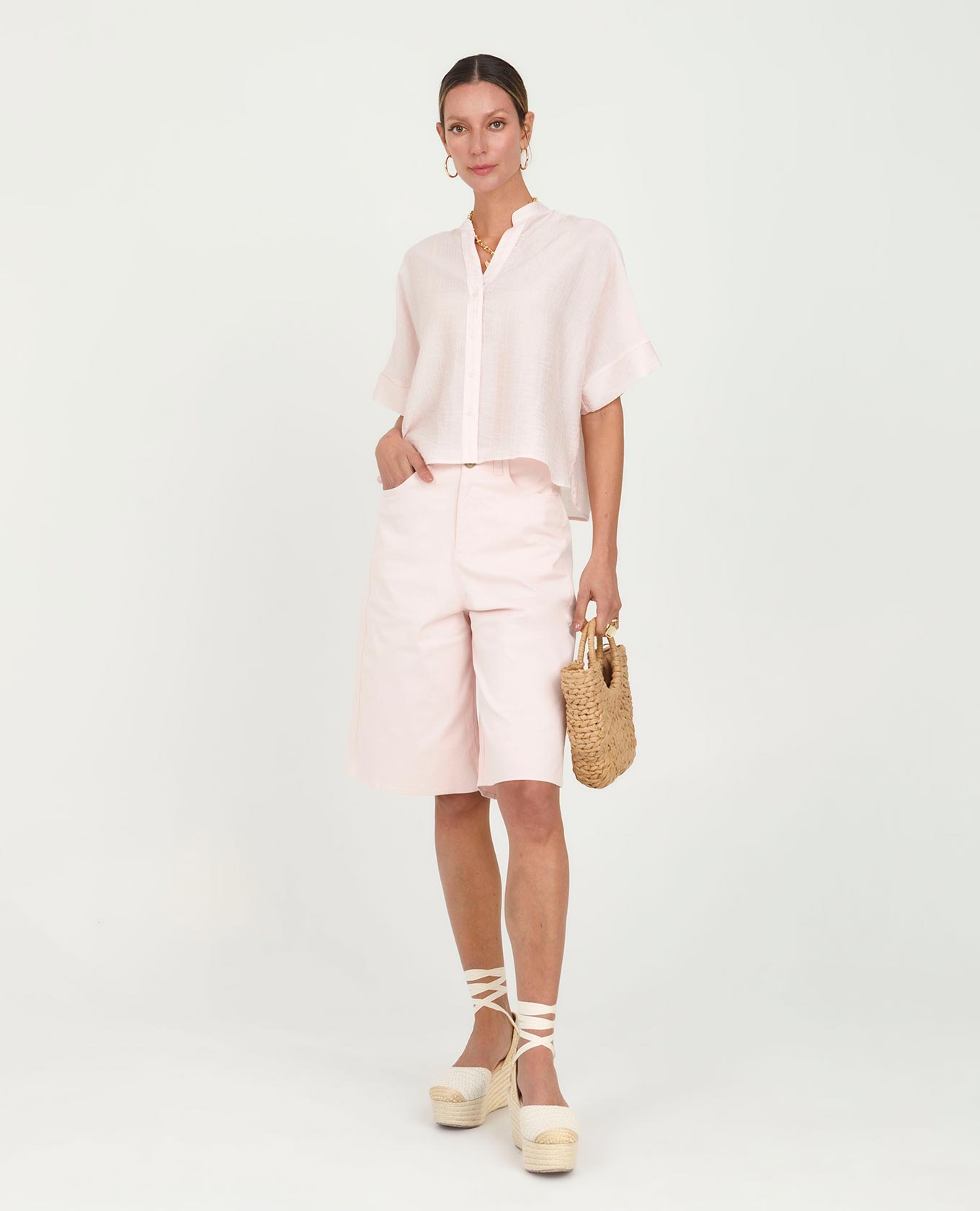 BERMUDA YORK PARA MUJER CINCO BOLSILLOS EN DRIL Adrissa | Ropa para mujer Bermudas
