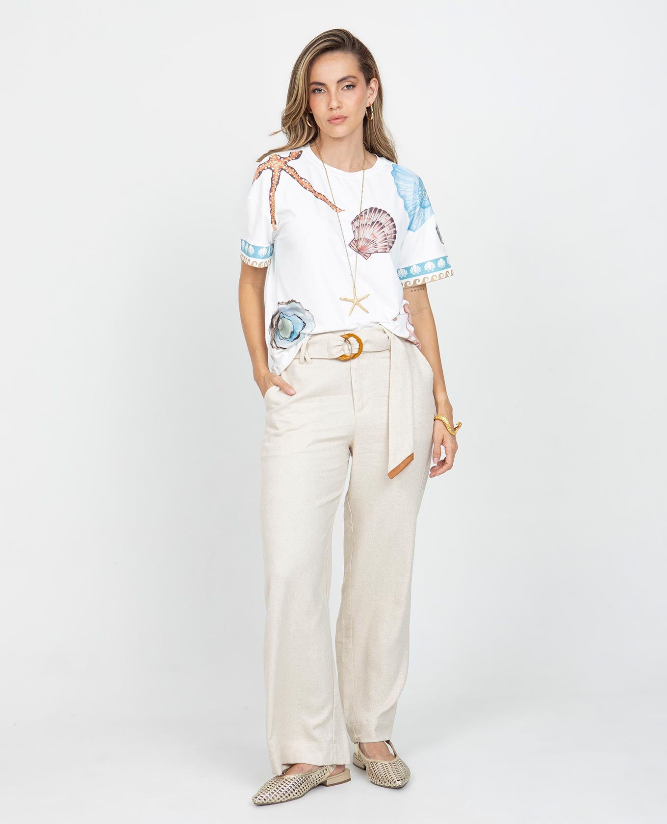 CAMISETA ESTAMPADO EXCLUSIVO PARA MUJER EN TELA CON TACTO SUAVE Adrissa | Ropa para mujer Blusas