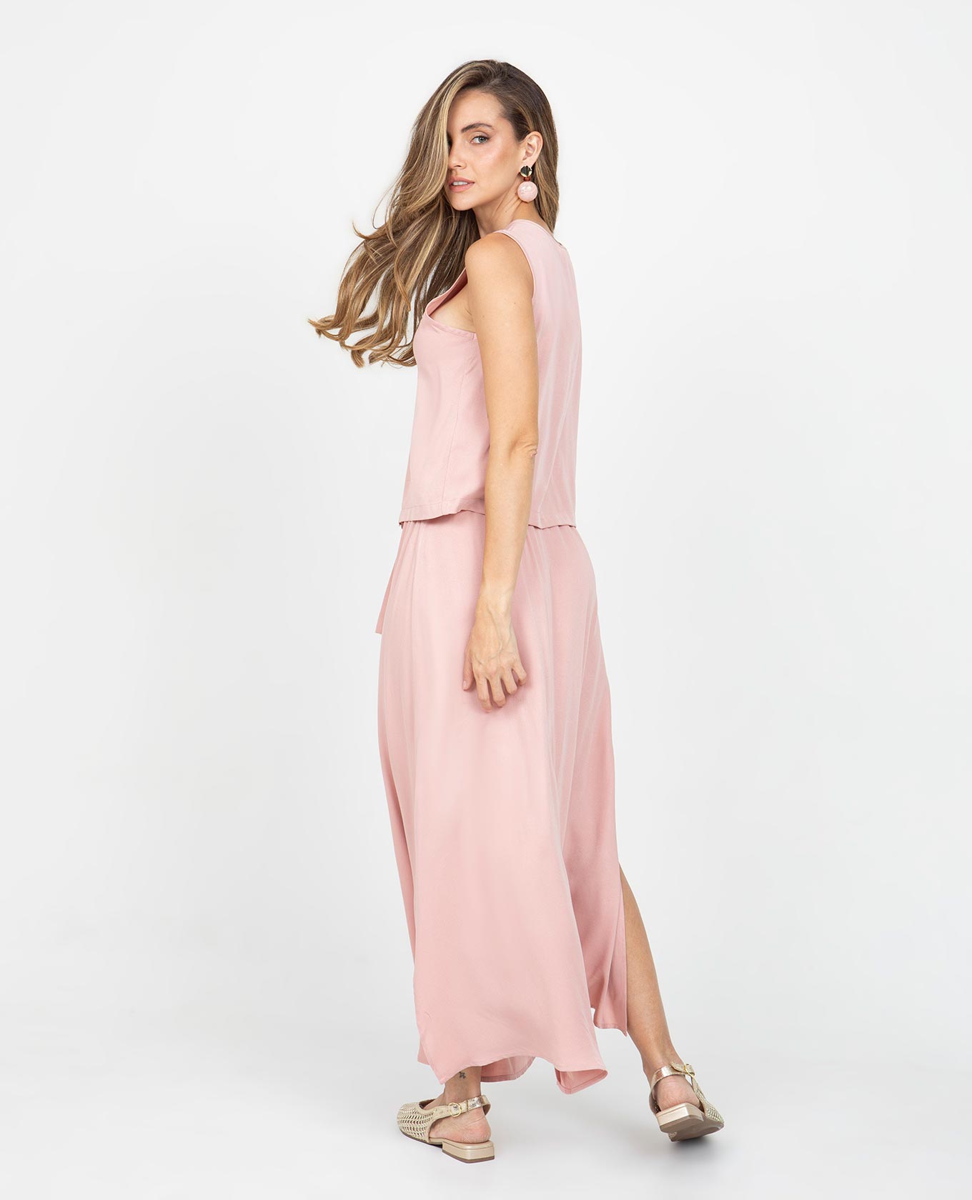 BLUSA MANGA SISA PARA MUJER ESCOTE V BOTONES EN MADERA Adrissa | Ropa para mujer Blusas