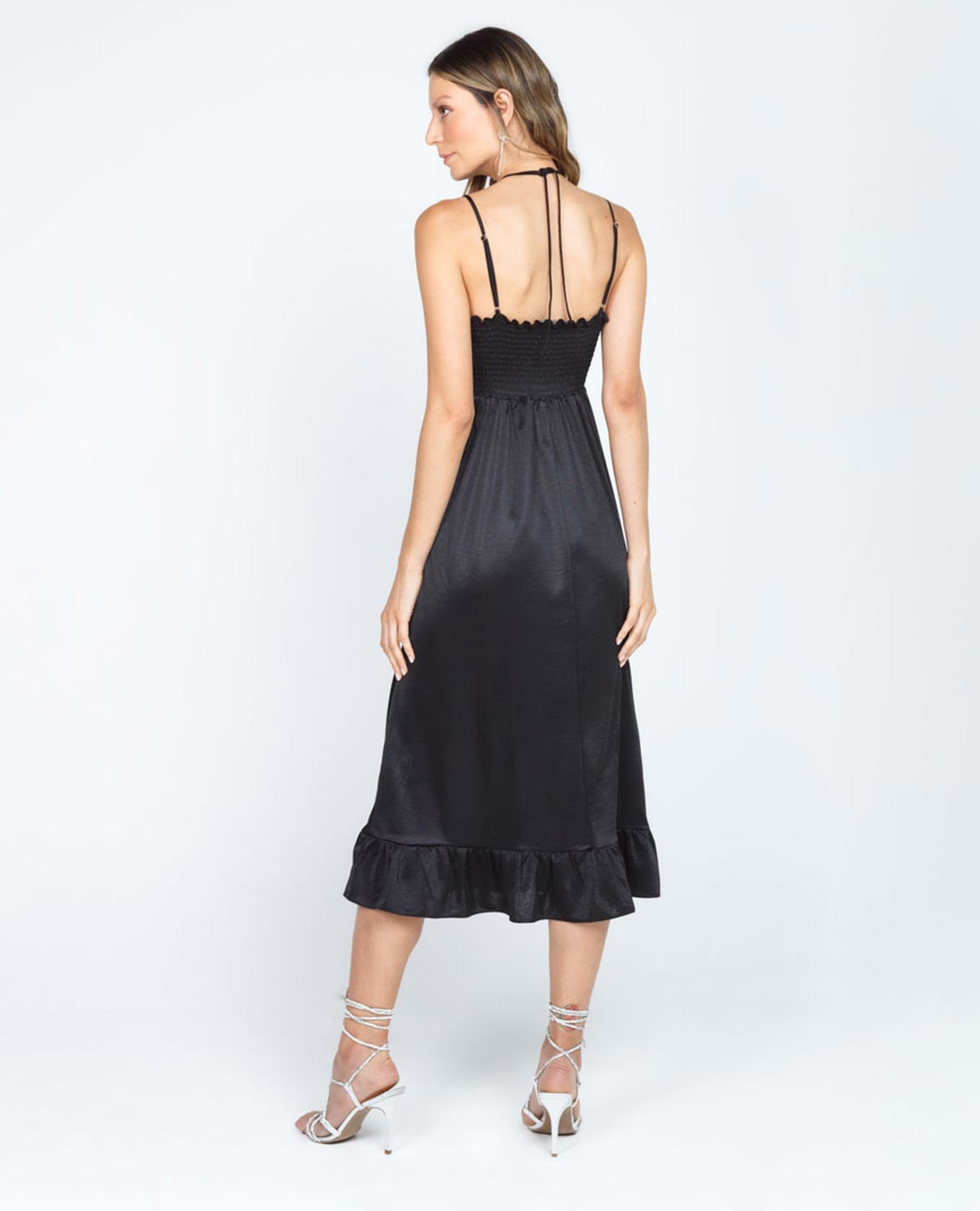 VESTIDO MIDI PARA MUJER NEGRO Adrissa