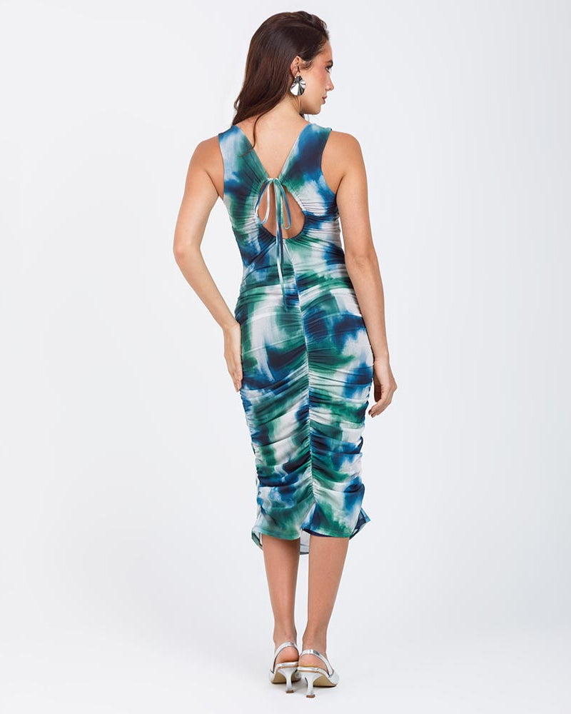 VESTIDO CELEBRACIÓN PARA MUJER EN MALLA Adrissa