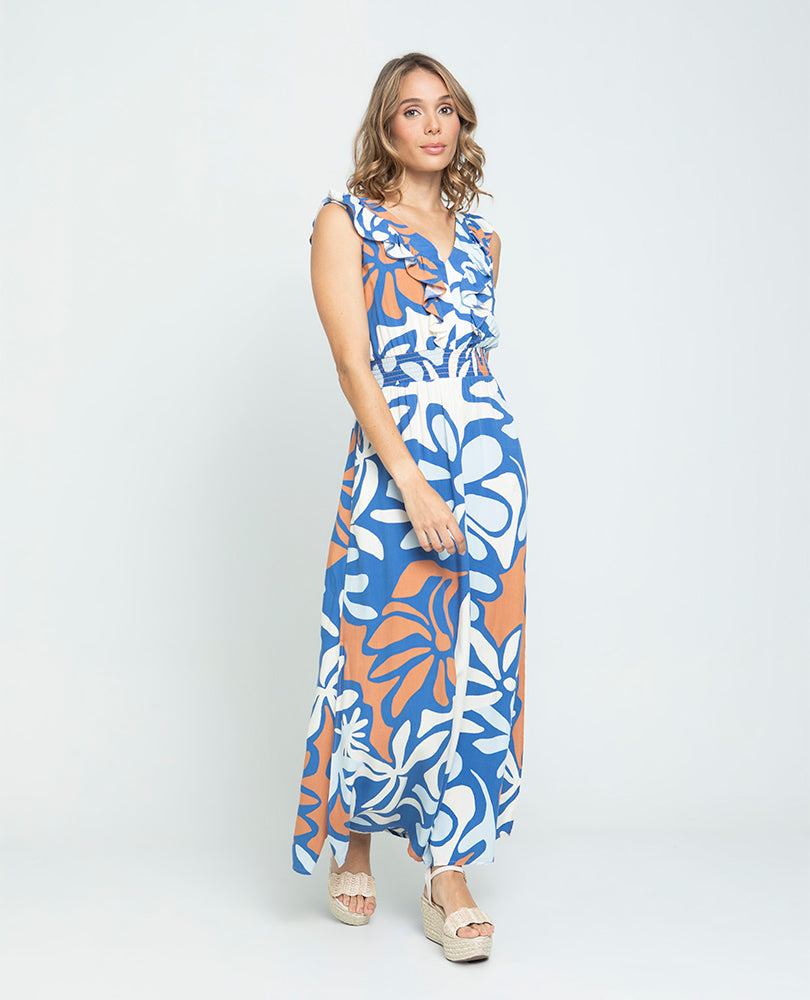 VESTIDO LARGO PARA MUJER ESTAMPADO Adrissa