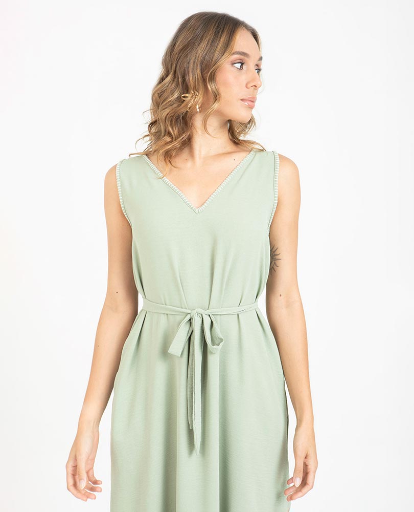 VESTIDO LARGO PARA MUJER ESCOTE V Adrissa