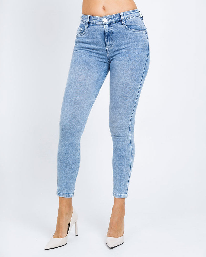 JEAN SKINNY PARA MUJER TONO CLARO Adrissa