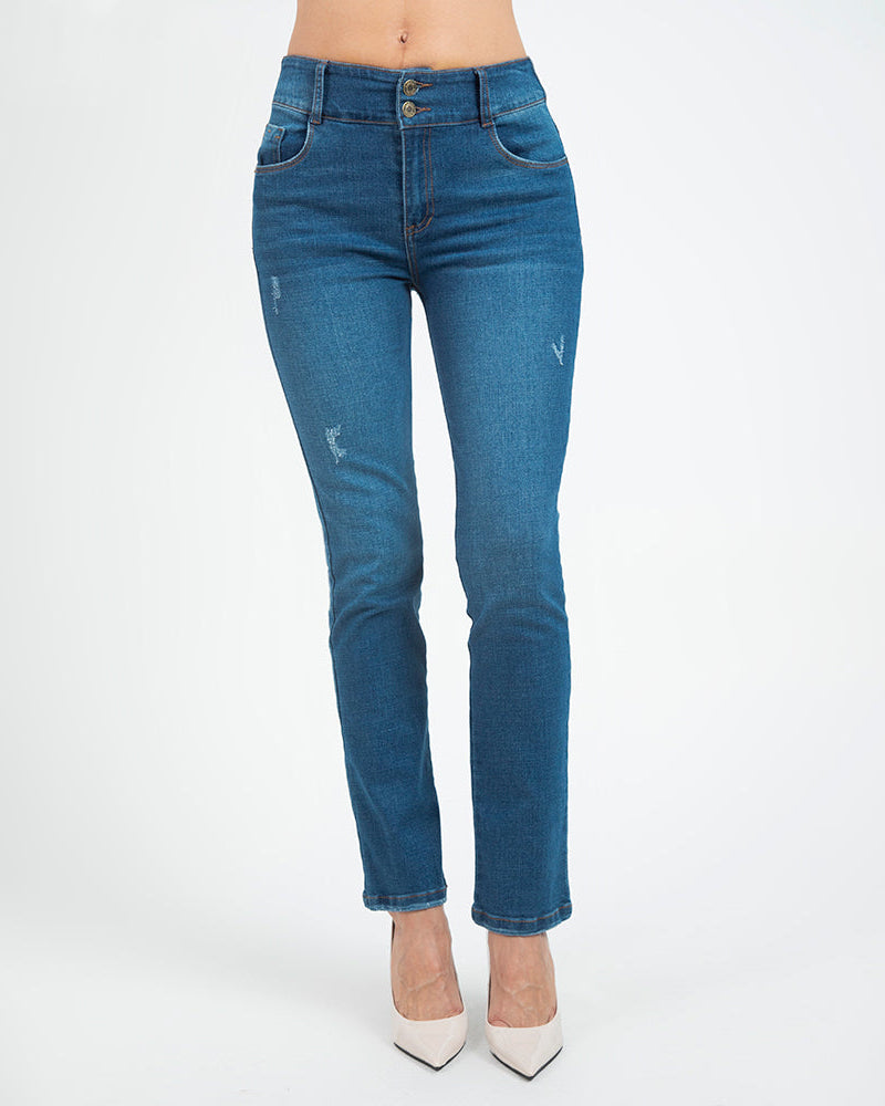 JEAN REGULAR PARA MUJER TONO MEDIO Adrissa