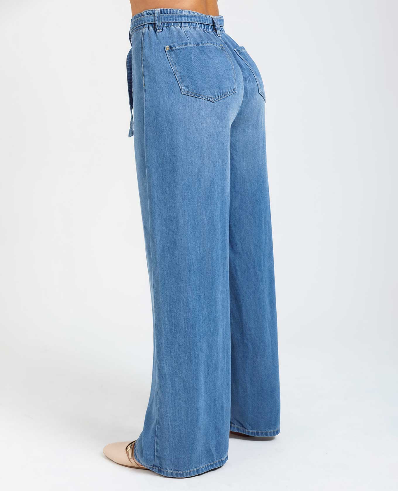 JEAN WIDE LEG PARA MUJER EN TONO MEDIO Adrissa