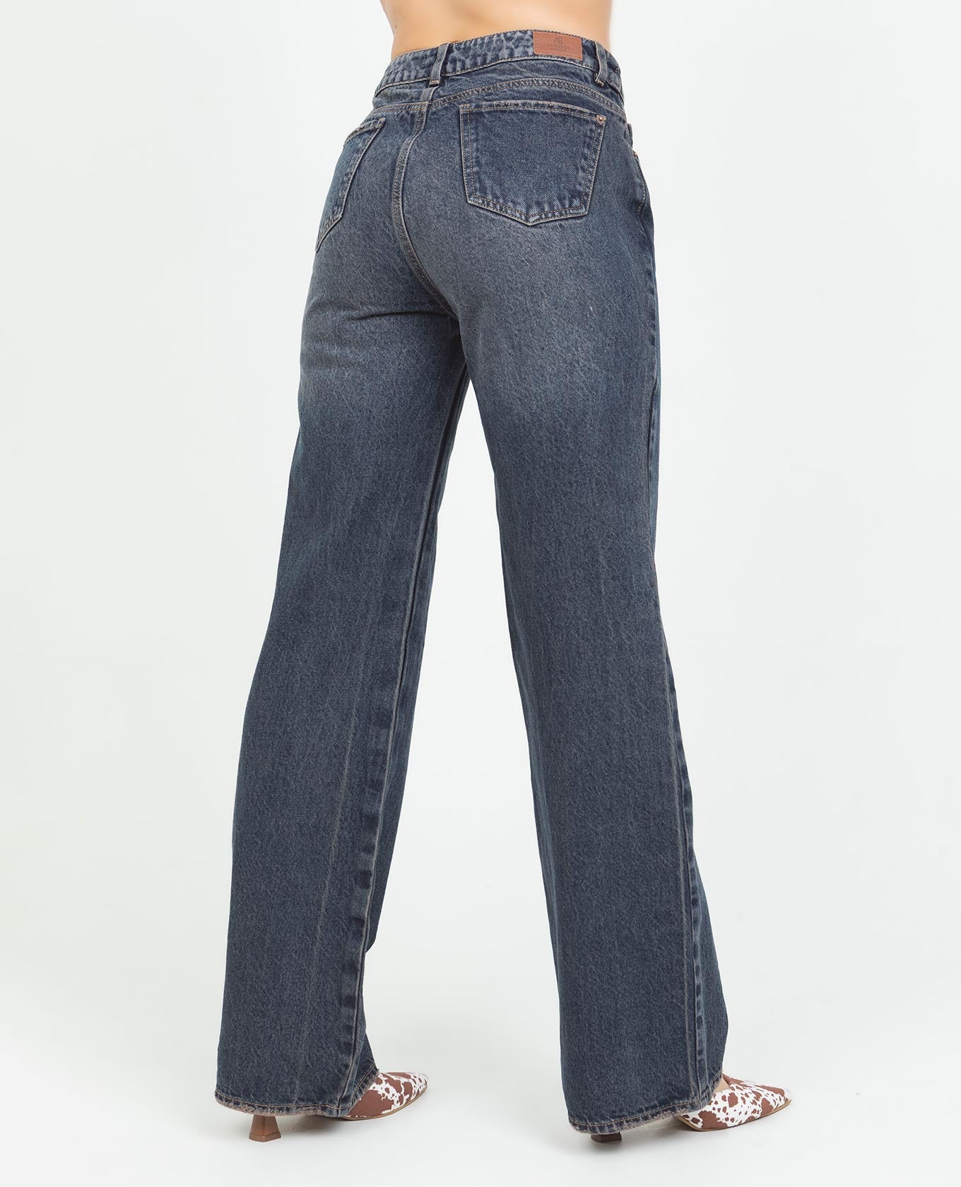 JEAN WIDE LEG PARA MUJER CON DIRTY PRETINA DELGADA CON CINCO BOLSILLOS Adrissa