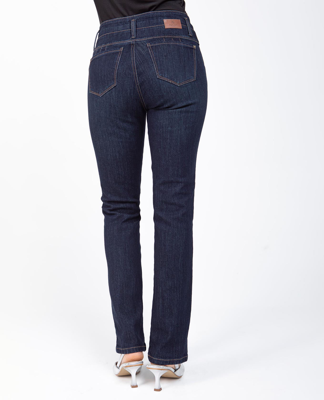 JEAN CONTROL DE ABDOMEN PARA MUJER SILUETA REGULAR TONO OSCURO Adrissa | Ropa para mujer Jeans