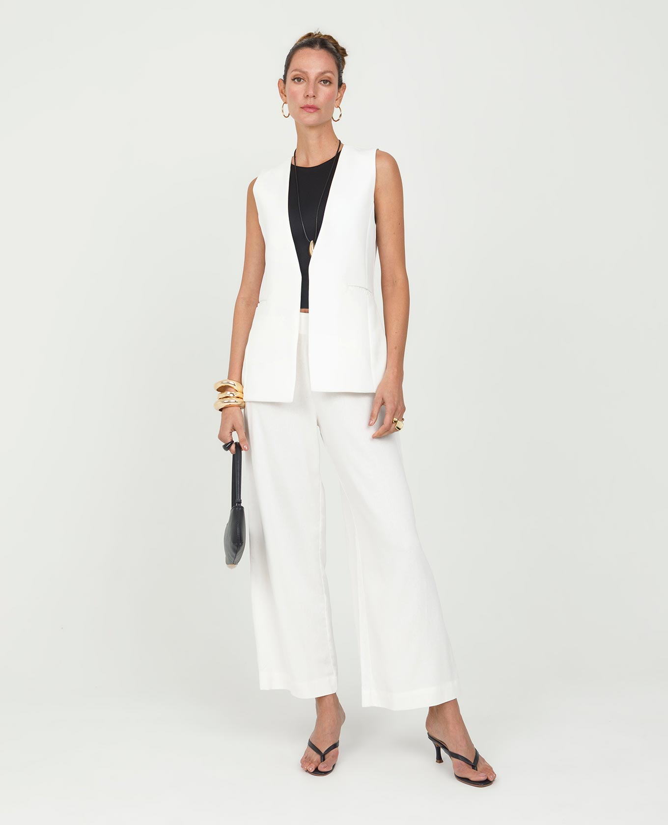 CHALECO PARA MUJER FORRADO CON BOLSILLOS DE RIBETE Adrissa | Ropa para mujer Blusas