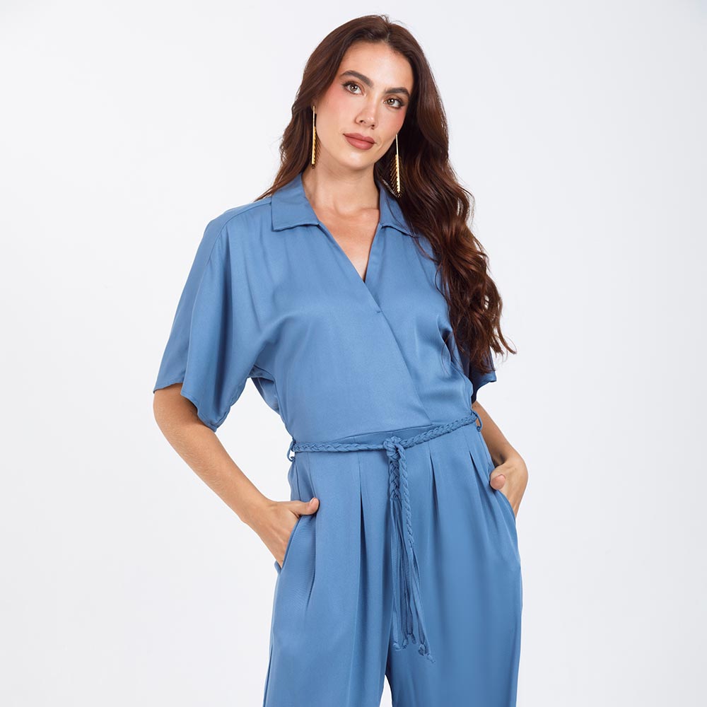 ENTERIZO LARGO PARA MUJER ESCOTE CRUZADO Adrissa