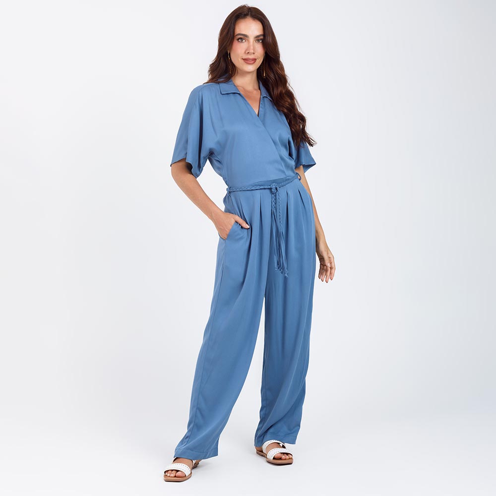 ENTERIZO LARGO PARA MUJER ESCOTE CRUZADO Adrissa