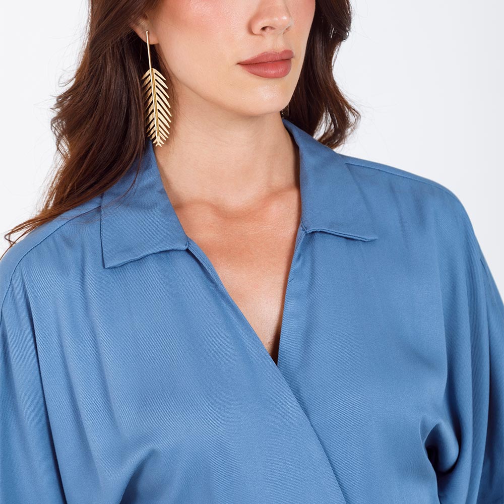 ENTERIZO LARGO PARA MUJER ESCOTE CRUZADO Adrissa