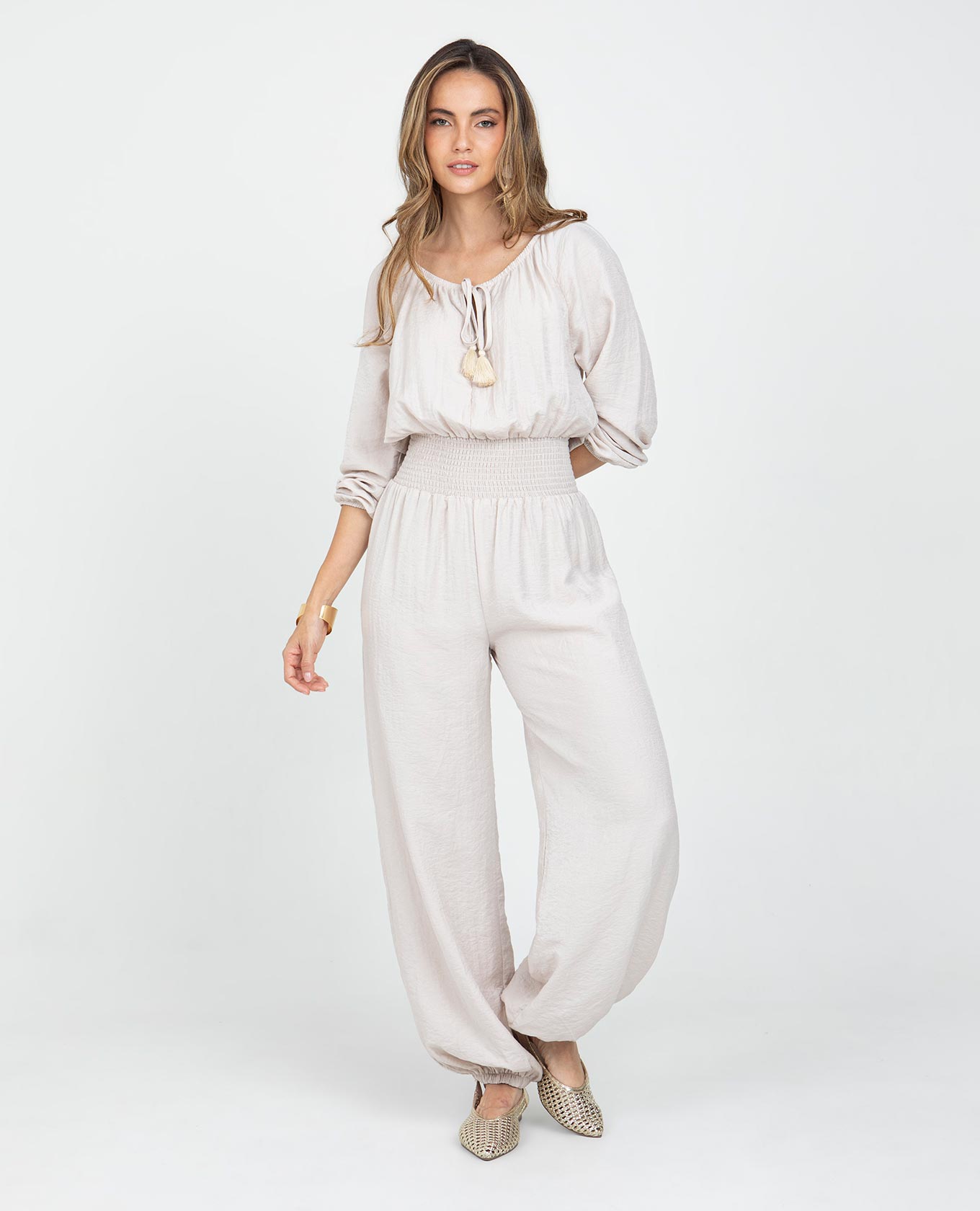 ENTERIZO LARGO PARA MUJER ESCOTE SEMI BANDEJA PANTALON BOMBACHO Adrissa | Ropa para mujer Enterizos
