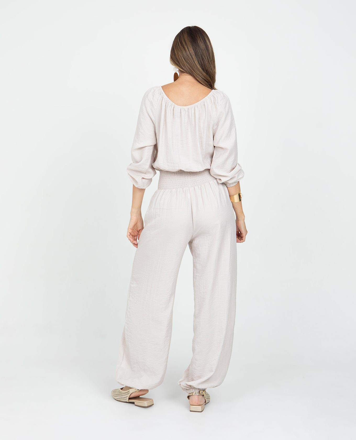 ENTERIZO LARGO PARA MUJER ESCOTE SEMI BANDEJA PANTALON BOMBACHO Adrissa | Ropa para mujer Enterizos