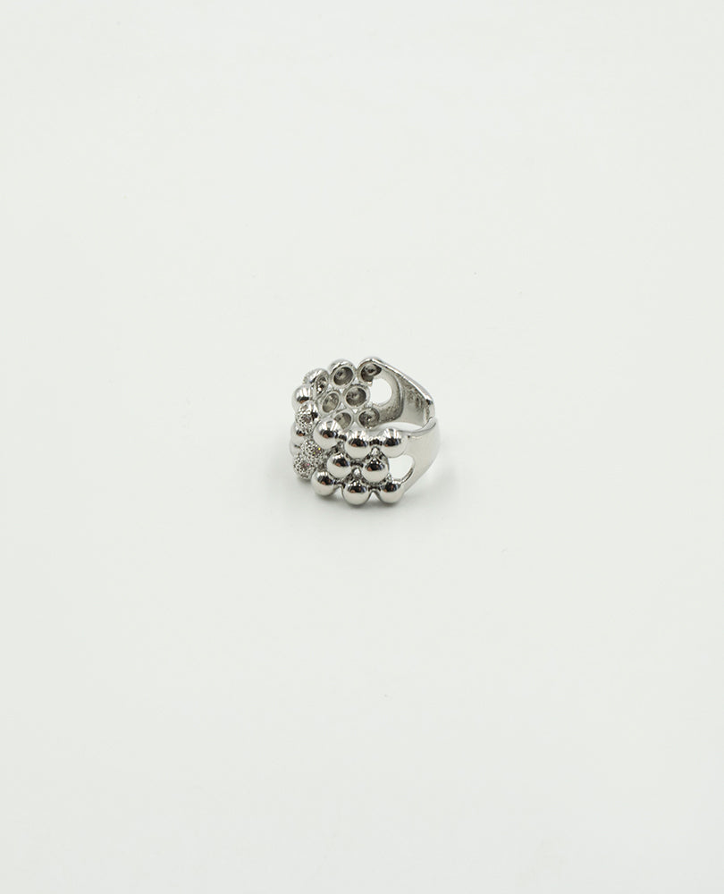 ANILLO FEMENINO METÁLICO BOLAS Adrissa