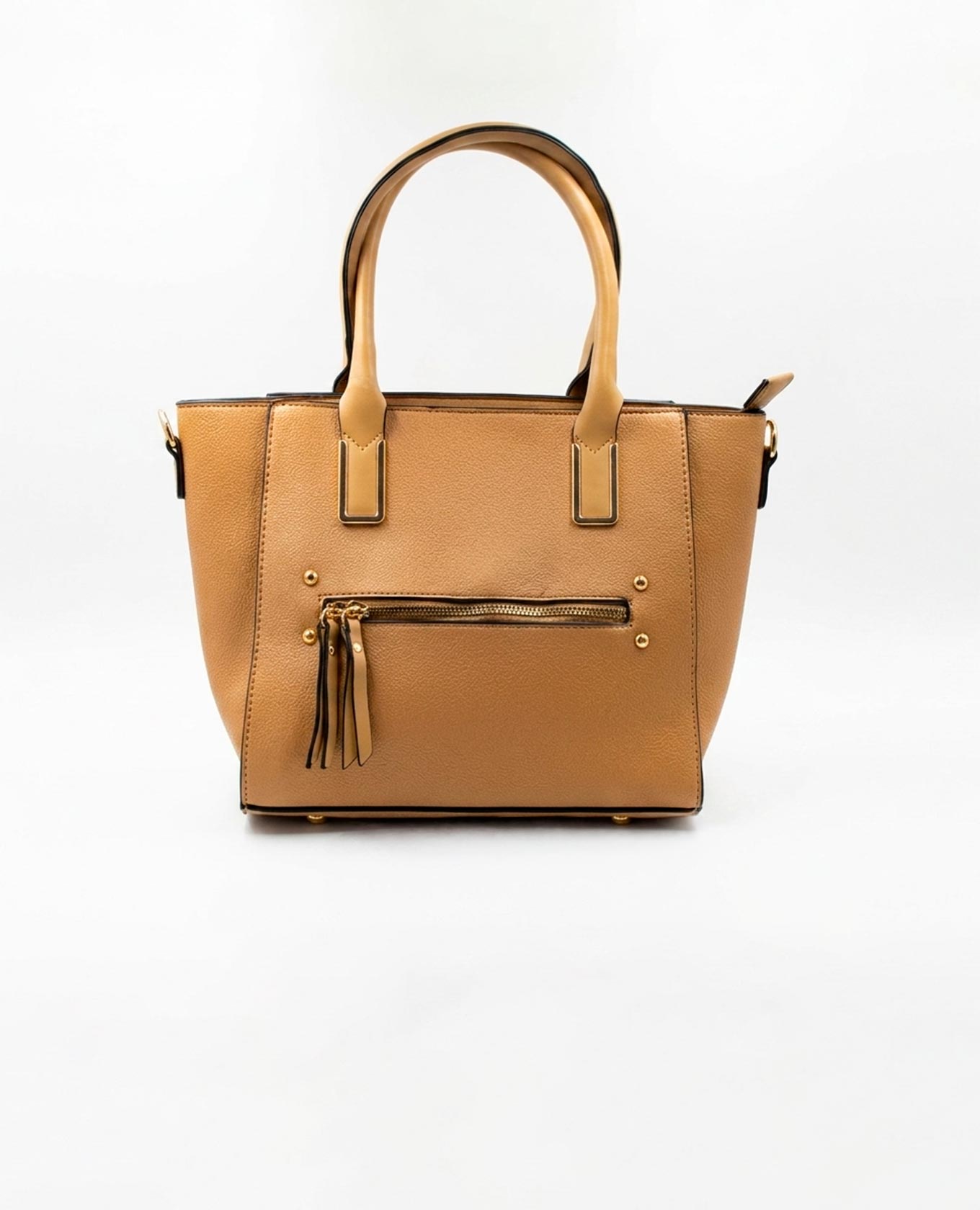 MAXI TOTE ESTRUCTURADO MANOS LIBRES U MIEL Adrissa | Ropa para mujer