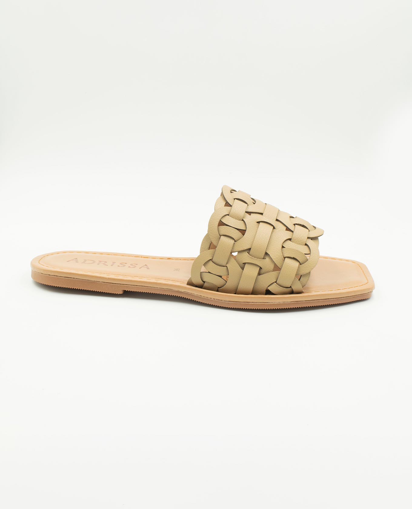 SANDALIA PLANA CAPELLADA EN TRENZAS Adrissa | Ropa para mujer