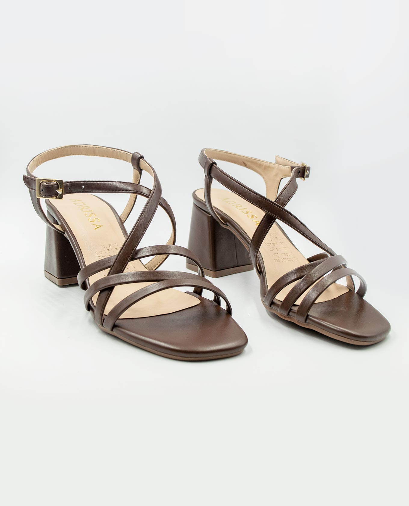 SANDALIA TACÓN 5 1/2 TIRAS TOBILLERAS Adrissa | Ropa para mujer