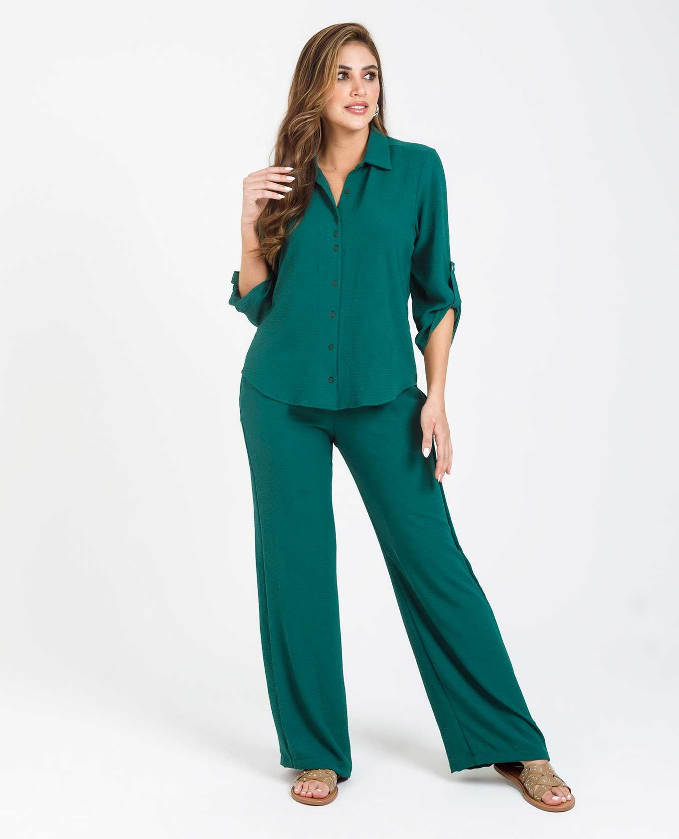 PANTALÓN BÁSICO ALMA CON ELÁSTICO EN CINTURA Adrissa