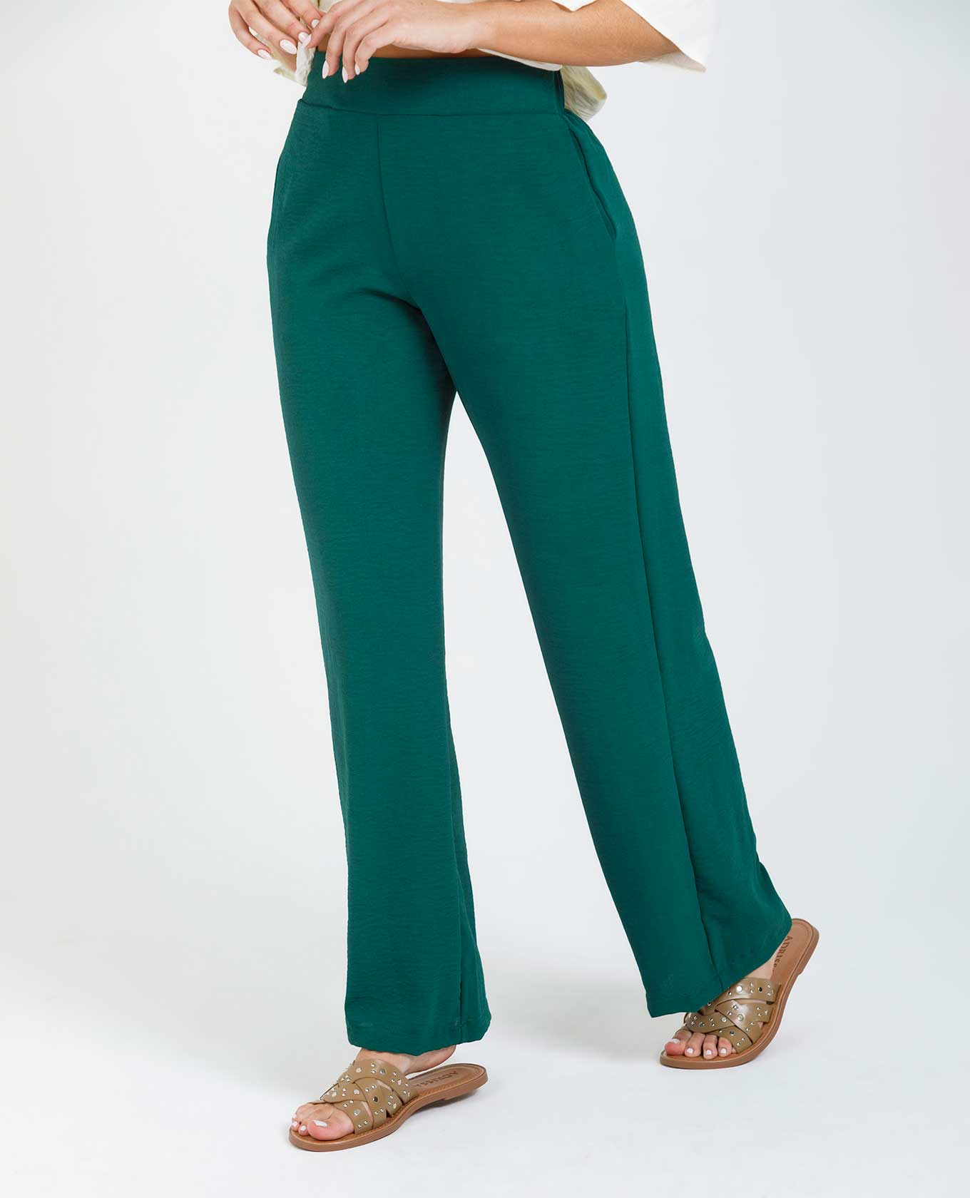 PANTALÓN BÁSICO ALMA CON ELÁSTICO EN CINTURA Adrissa