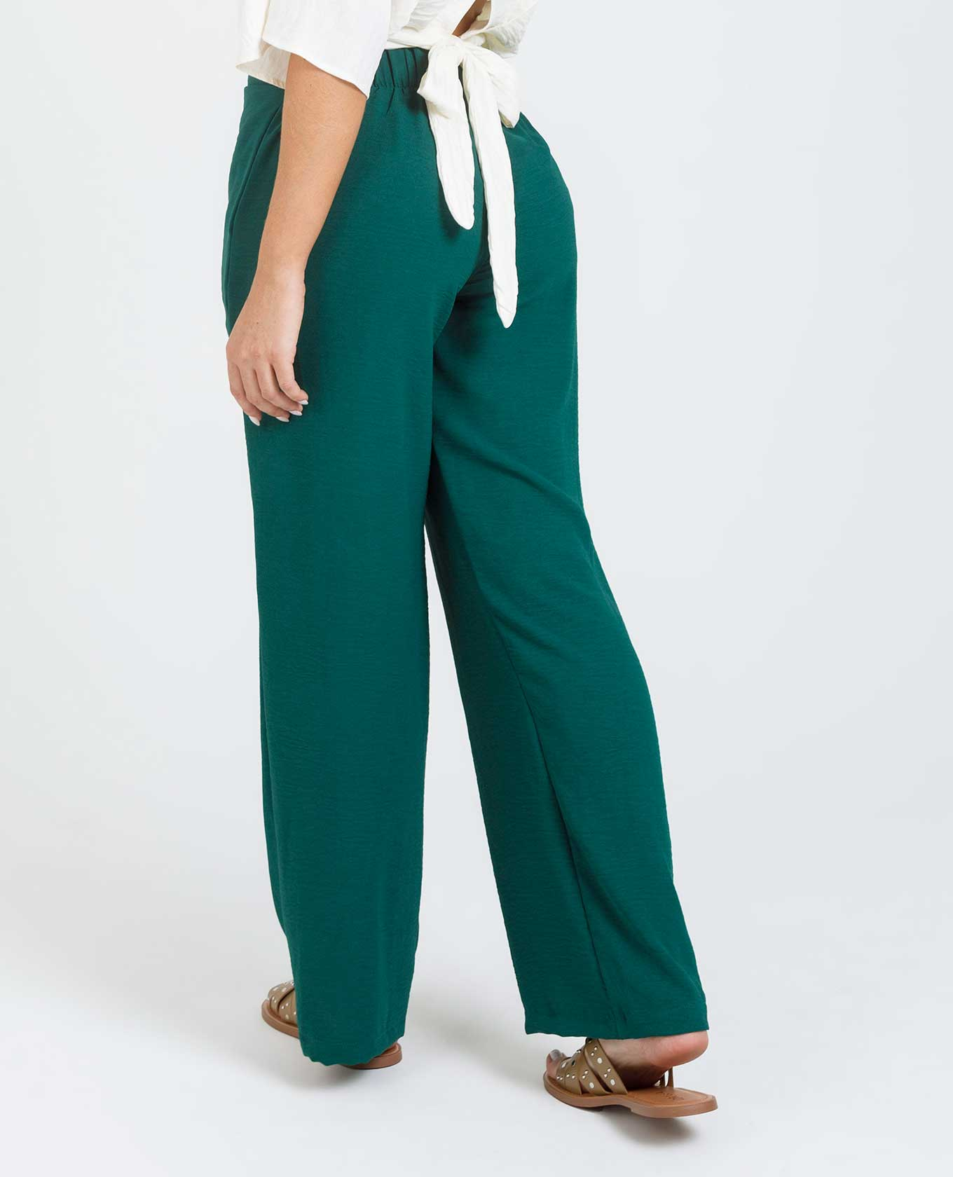 PANTALÓN BÁSICO ALMA CON ELÁSTICO EN CINTURA Adrissa