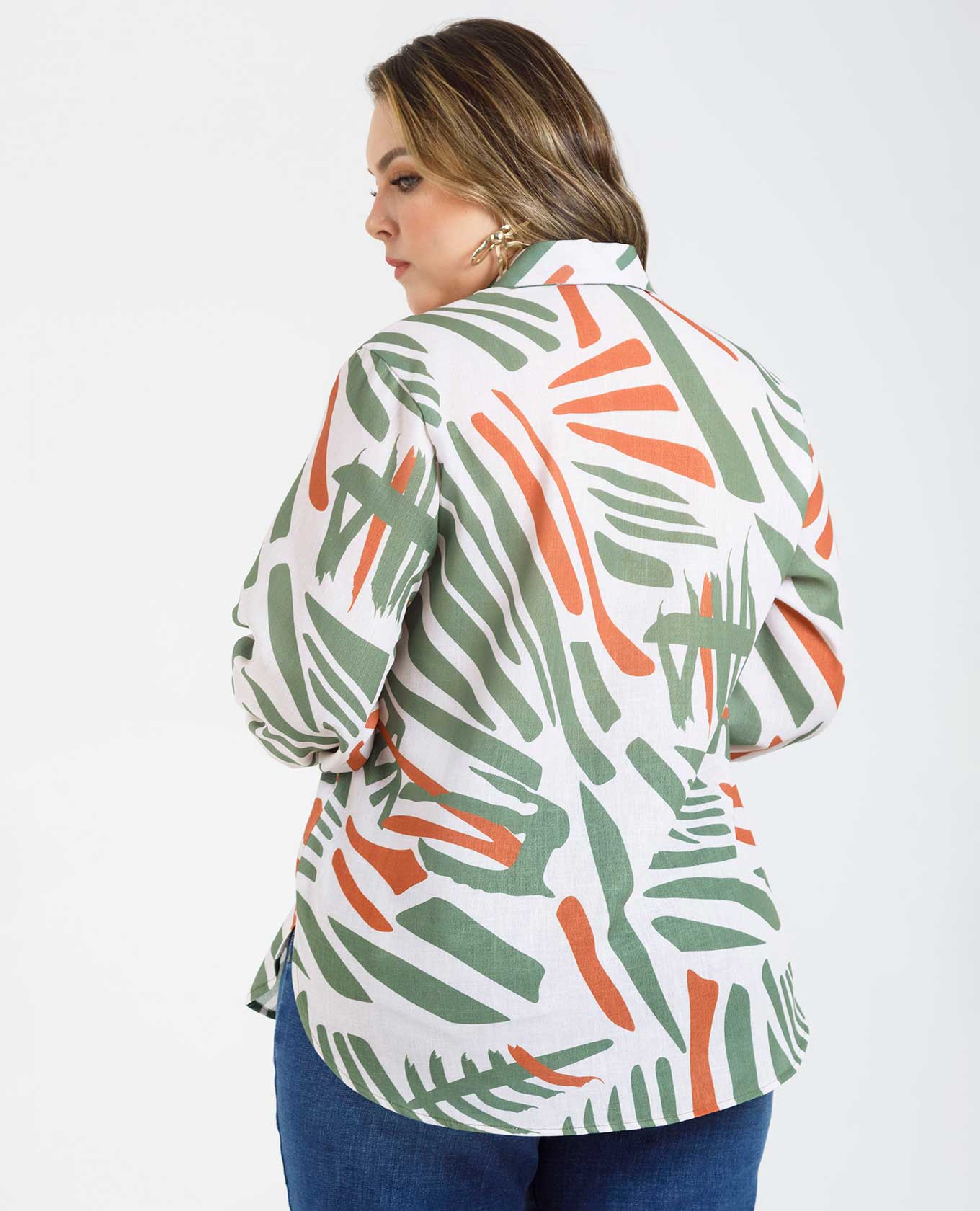 CAMISA ESTAMPADA TALLAS GRANDES Adrissa