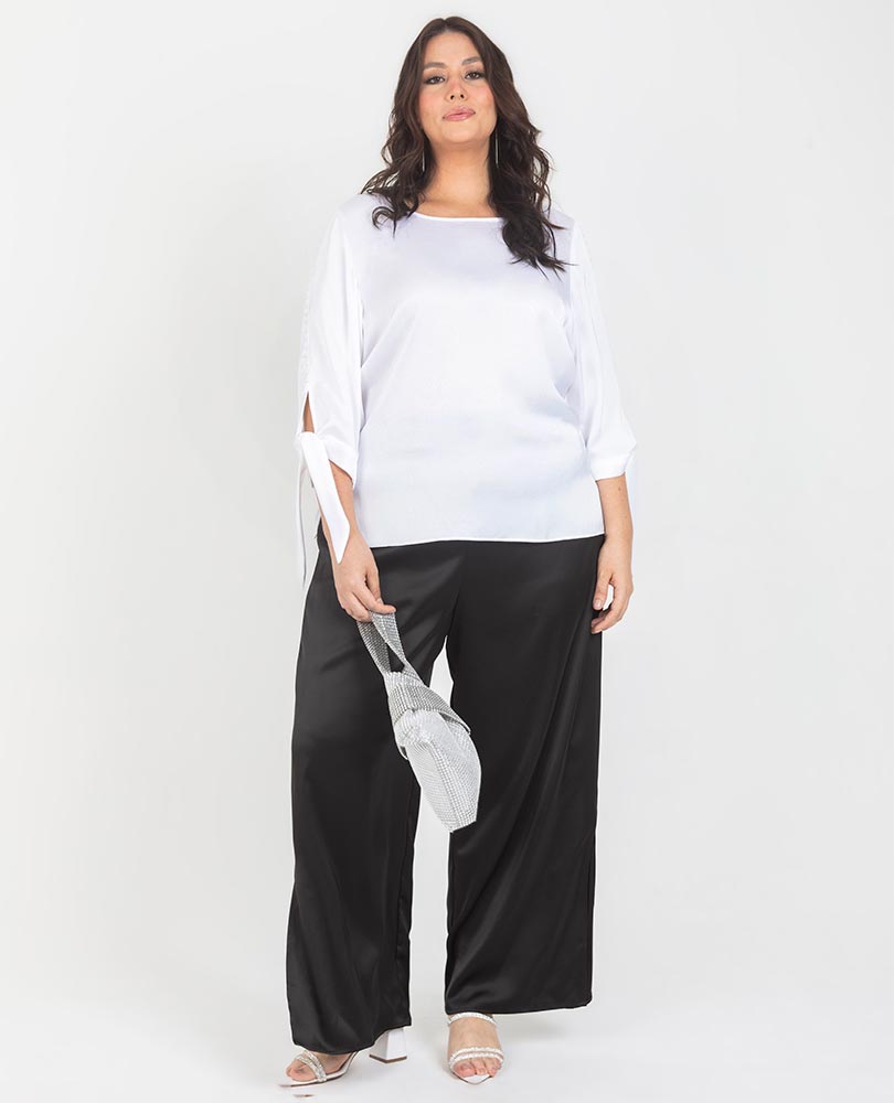 BLUSA CELEBRACIÓN TALLAS GRANDES BLANCA Adrissa