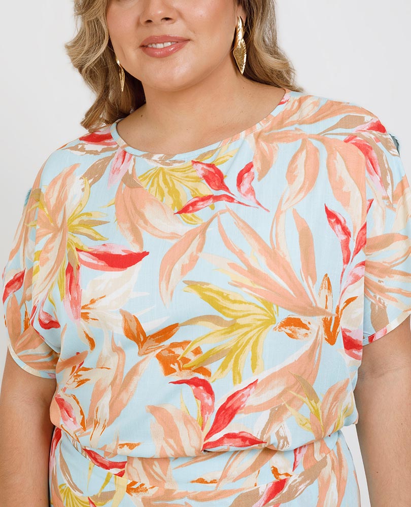 BLUSA ESTAMPADA TALLAS GRANDES Adrissa