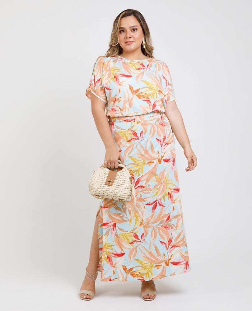 BLUSA ESTAMPADA TALLAS GRANDES Adrissa