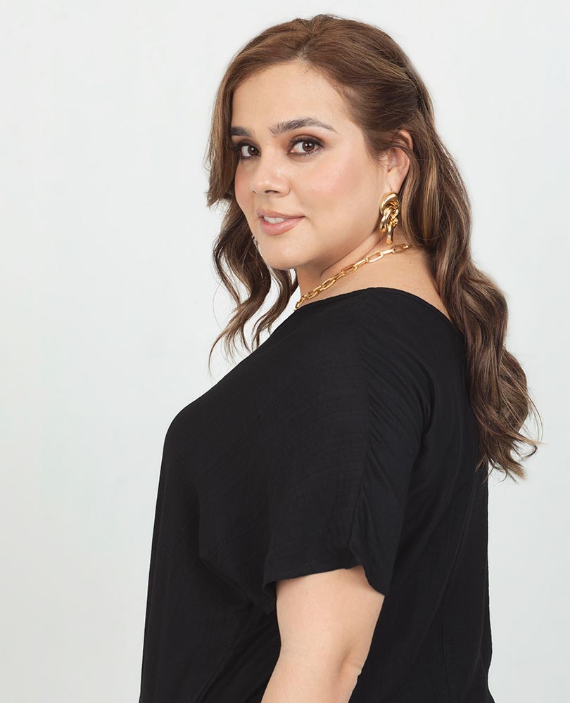 BLUSÓN ESCOTE V TALLAS GRANDES Adrissa