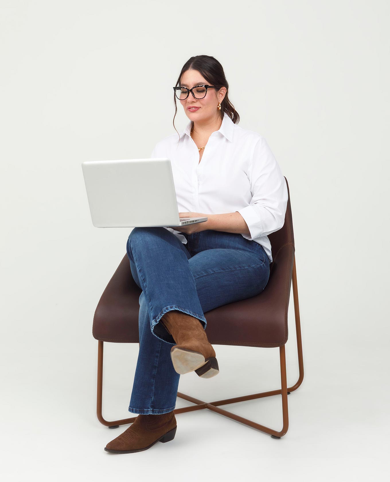 CAMISA BLANCA TALLAS GRANDES MANGA 3/4 CON PERILLA OCULTA Adrissa | Ropa para mujer Blusas