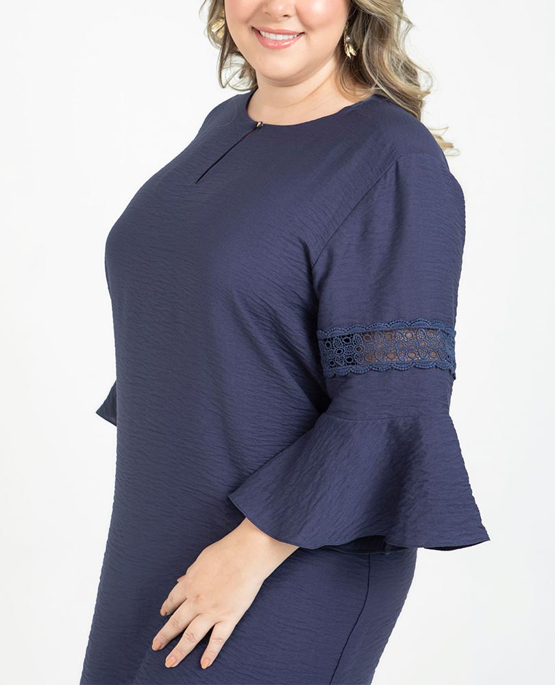 VESTIDO CORTO TALLAS GRANDES Adrissa