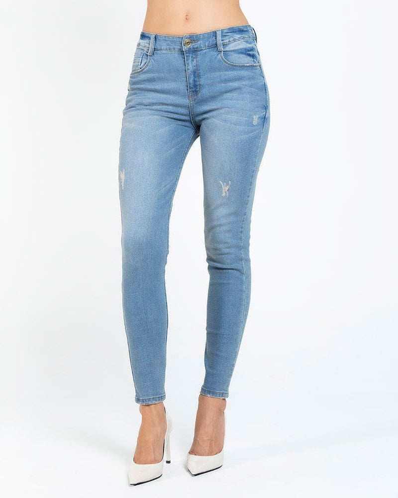 JEAN SKINNY PARA MUJER TONO CLARO Adrissa
