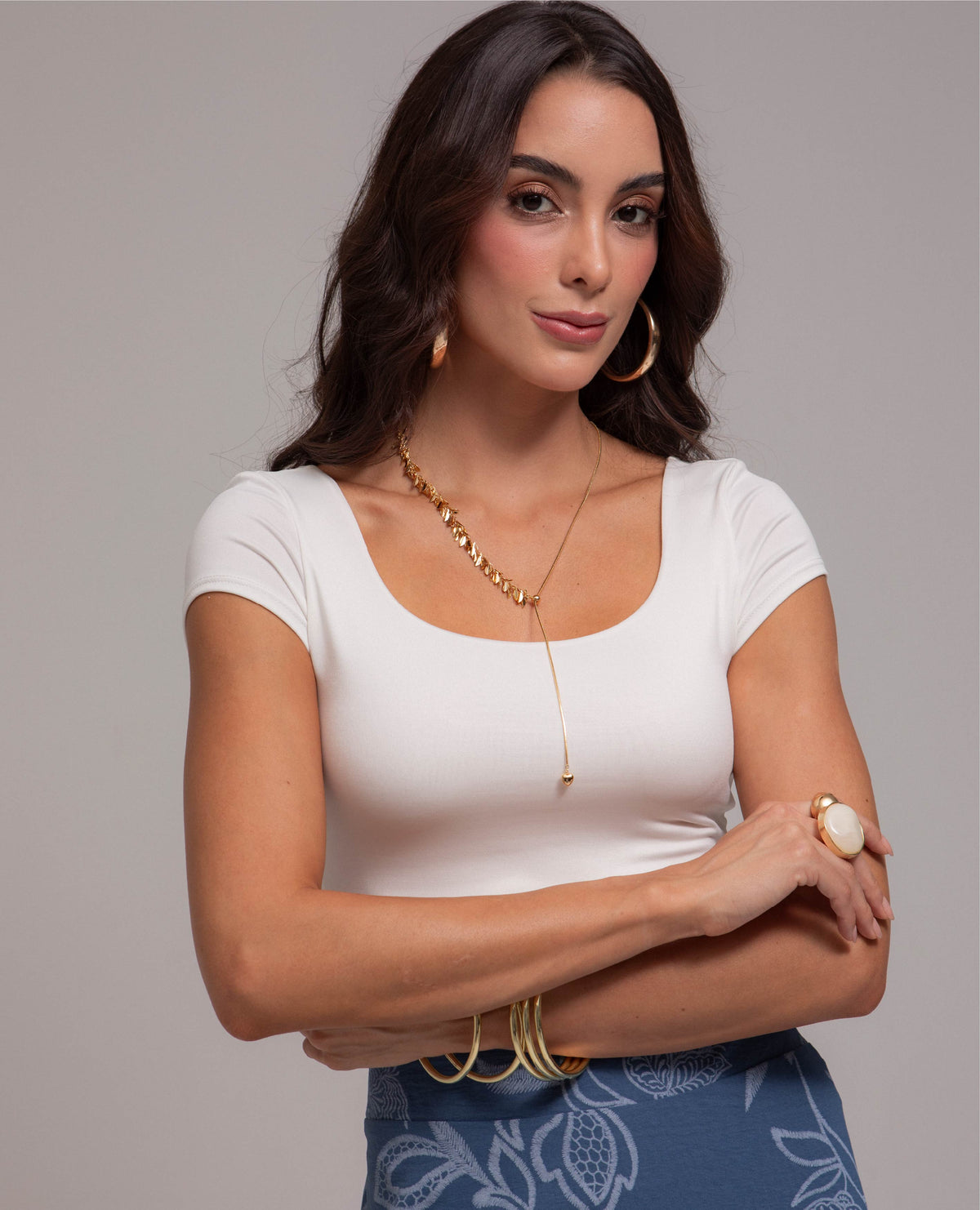 FALDA LARGA PARA MUJER ESTAMPADA ASIMETRICA CON BOLERO Adrissa | Ropa para mujer Faldas