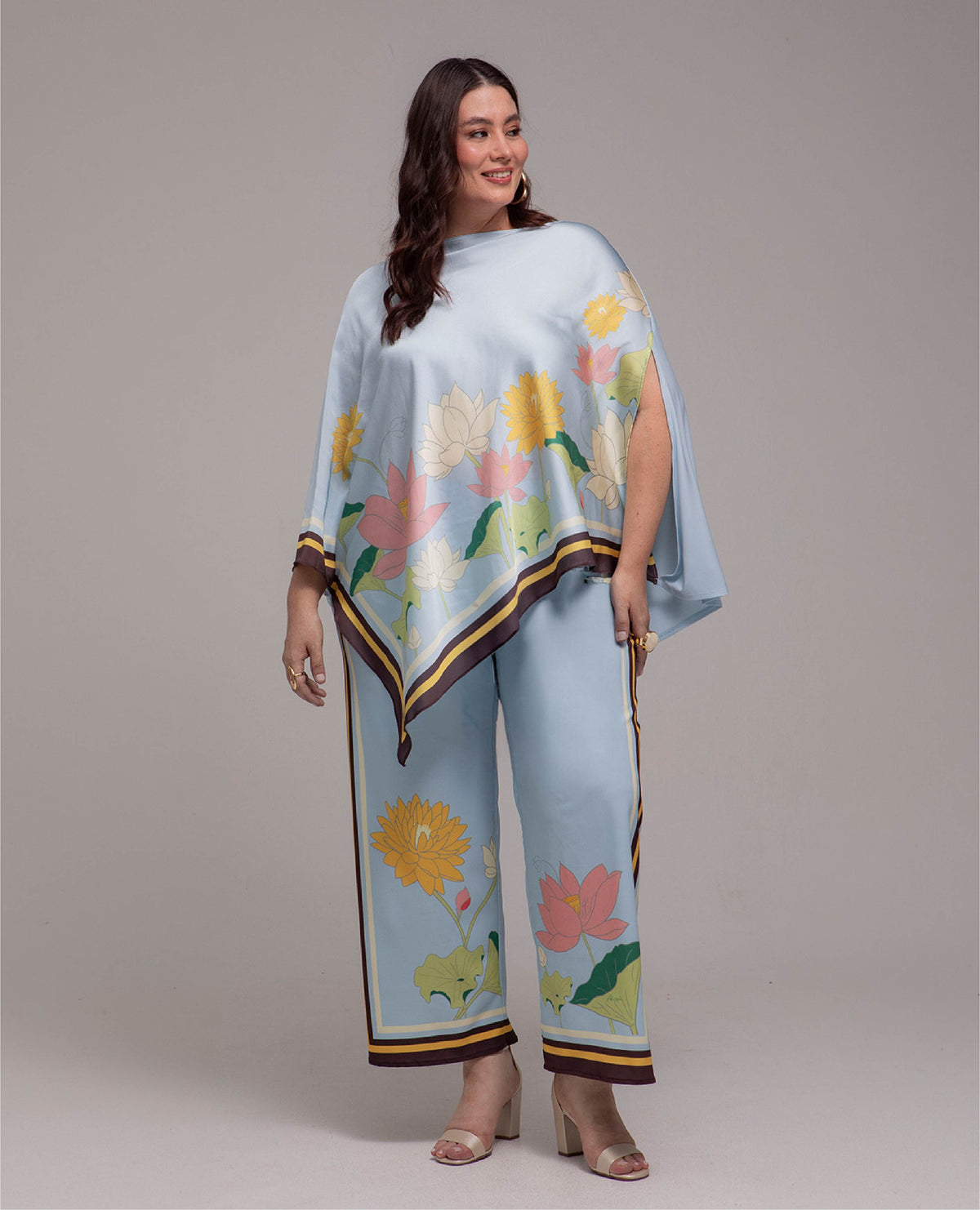 PANTALON RECTO TALLAS GRANDES ESTAMPADO EXCLUSIVO CINTURA CON ELASTICO TRASERO