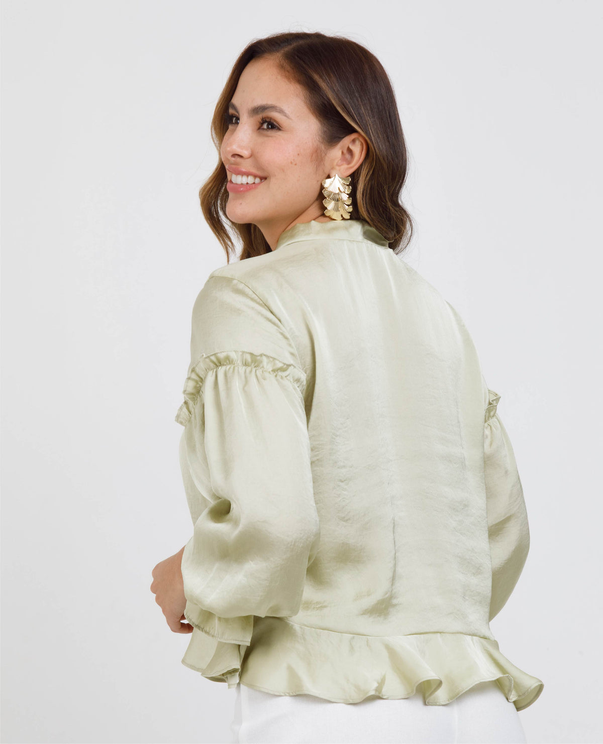 BLUSA ROMANTICA PARA MUJER CON LAZO Y BOLEROS ASIMETRICOS Adrissa | Ropa para mujer Blusas