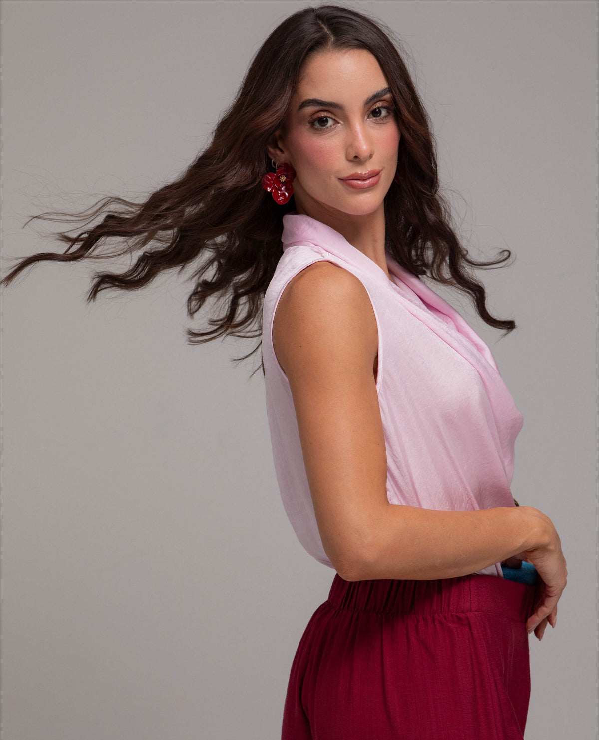 PANTALON WIDE LEG PARA MUJER ELASTICO EN CINTURA Y RUEDO ANCHO